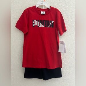 NWT Puma 2PC Shirt & Short Boys Set